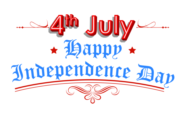 This png image - Happy Independence Day 4th July Clipart, is available for free download