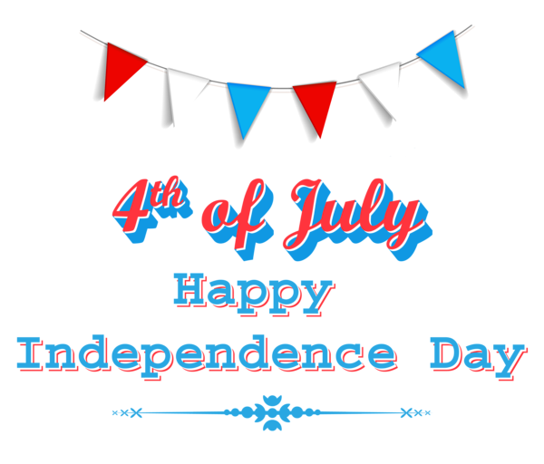 This png image - Happy Independence Day 4th of July Clipart, is available for free download