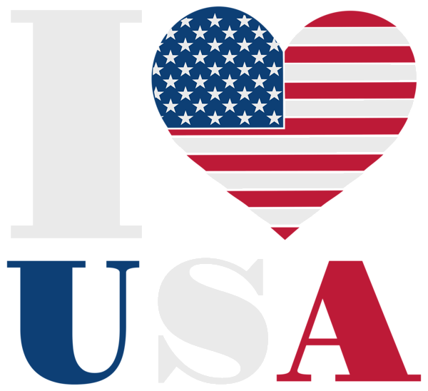 This png image - I Love USA PNG Clip Art Image, is available for free download