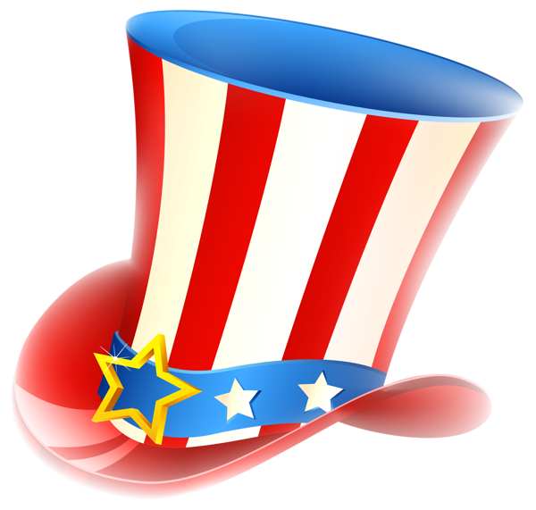 This png image - Patriotic Uncle Sam Hat PNG Clipart, is available for free download