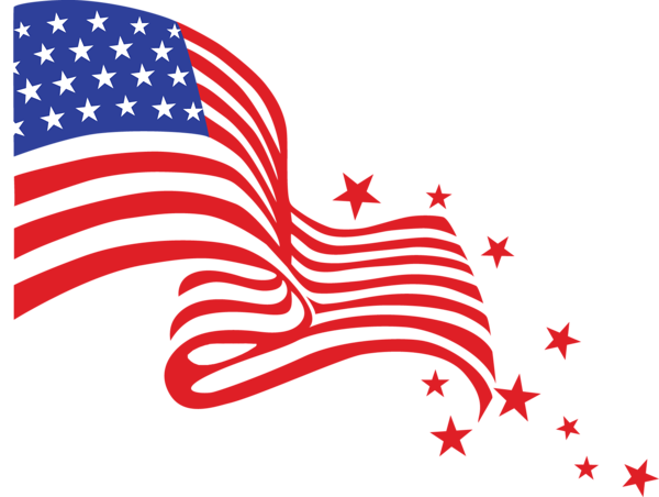 This png image - Transparent USA Flag PNG Clipart Picture, is available for free download