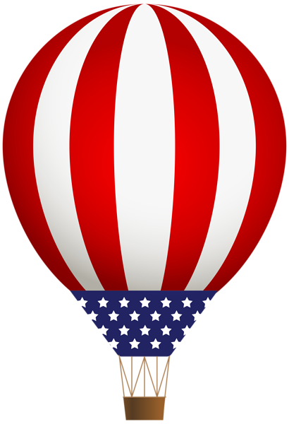 This png image - USA Air Baloon PNG Clip Art Image, is available for free download