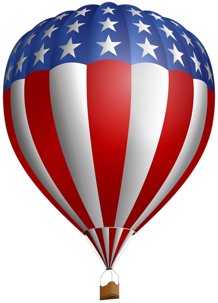 This png image - USA Air Flag Baloon PNG Clip Art Image, is available for free download