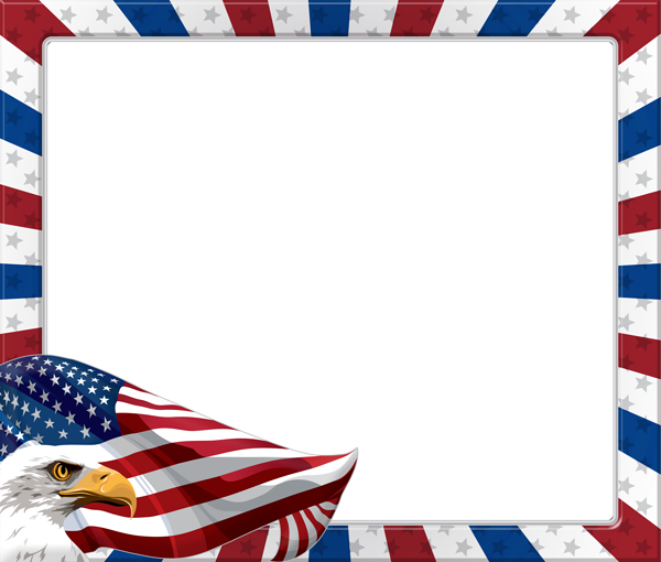 This png image - USA American Eagle Transparent PNG Frame, is available for free download