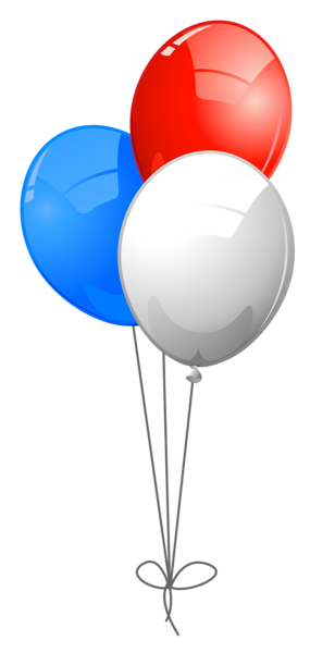 This png image - USA Colors Balloons PNG Clipart, is available for free download