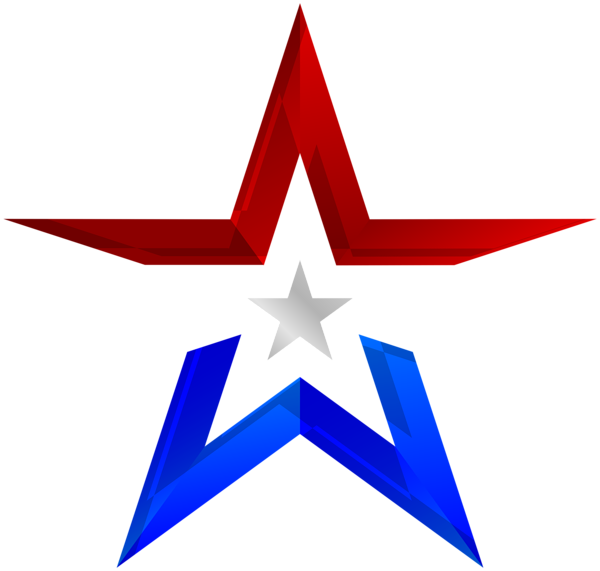 This png image - USA Colors Star Transparent PNG Clip Art Image, is available for free download