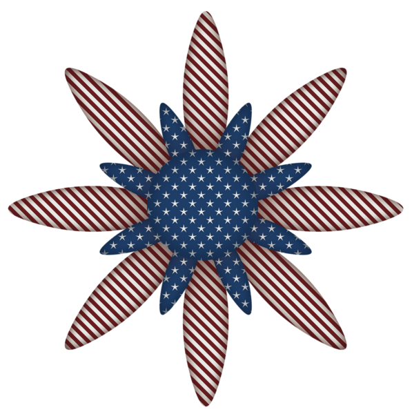 This png image - USA Flag Flower Decoration PNG Clipart Picture, is available for free download