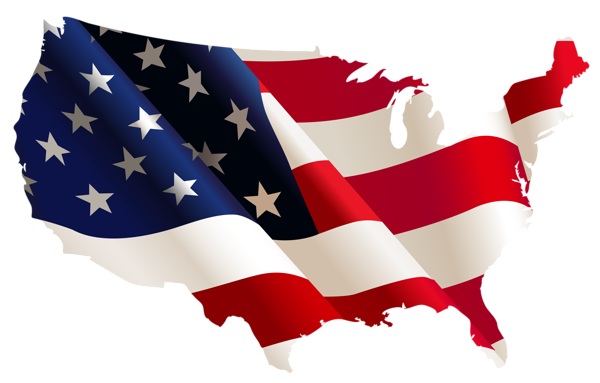 This png image - USA Flag Map PNG Clipart, is available for free download