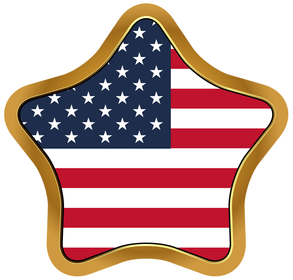 This png image - USA Flag Star PNG Clip Art Image, is available for free download