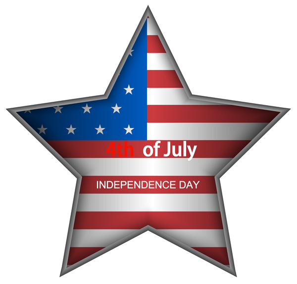 This png image - USA Independence Day Star PNG Clip Art Image, is available for free download