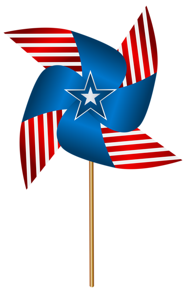 This png image - USA Pinwheel Transparent PNG Clip Art Image, is available for free download