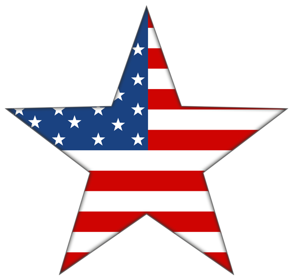 This png image - United States Deco Star Flag PNG Clipart, is available for free download