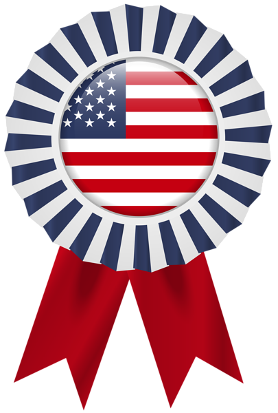 This png image - Usa Flag Rosette PNG Clip Art Image, is available for free download
