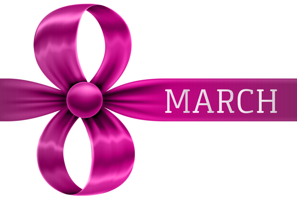 This png image - 8 March Pink Bow PNG Clipart Image, is available for free download