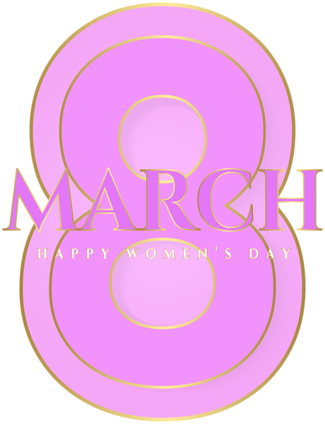 This png image - Pink Happy March 8th PNG Clipart, is available for free download