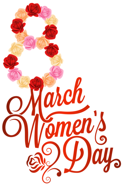 This png image - Red 8 March Womens Day PNG Clipart Image, is available for free download