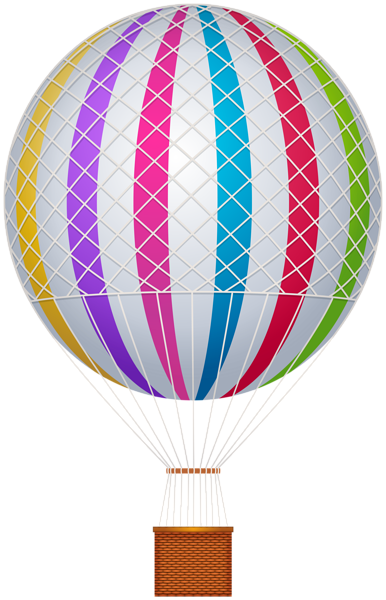 This png image - Colorful Hot Air Balloon PNG Clipart, is available for free download