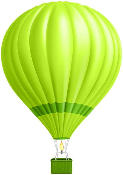 This png image - Green Hot Air Balloon PNG Clipart, is available for free download
