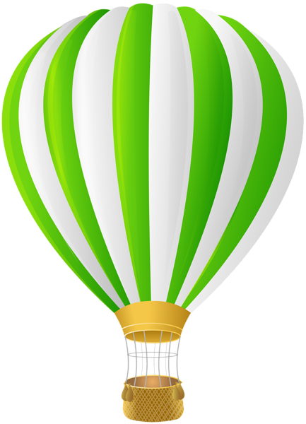 Green Hot Air Balloon Transparent PNG Clip Art | Gallery ...
