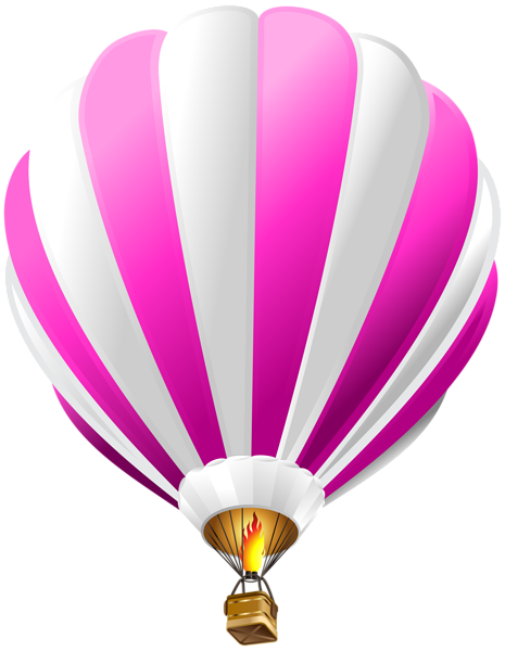 This png image - Hot Air Balloon Pink Transparent PNG Clip Art Image, is available for free download