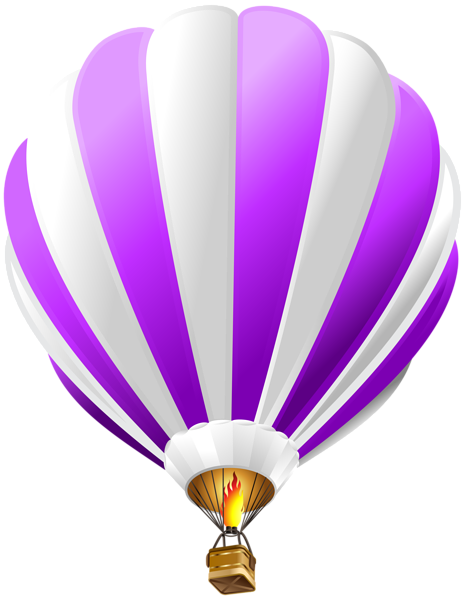 This png image - Hot Air Balloon Purple Transparent PNG Clip Art Image, is available for free download