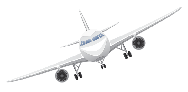 This png image - White Airplane Transparent PNG Vector Clipart, is available for free download