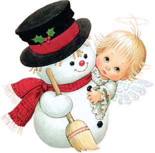 This png image - Angel and Snowman PNG Picture, is available for free download