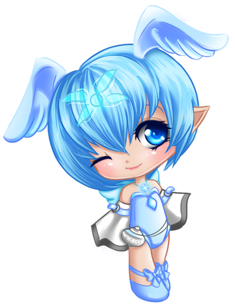 This png image - Blue Cute Angel Clipart, is available for free download