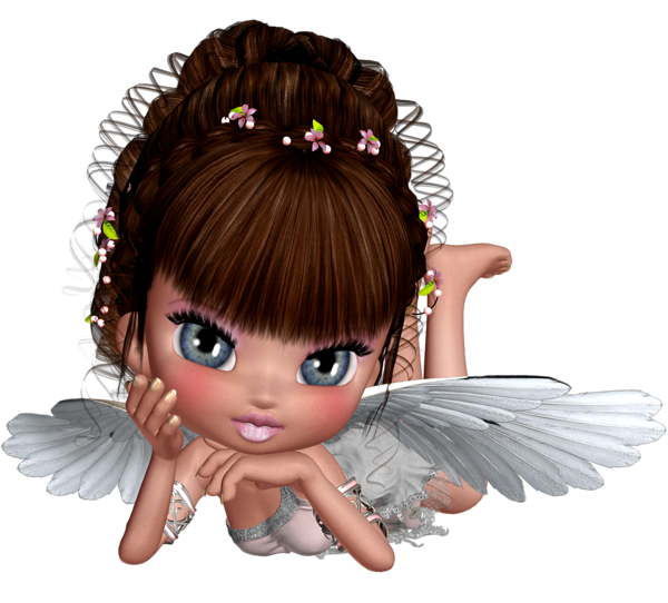 This png image - Cute 3D Angel PNG Picture Clipart, is available for free download