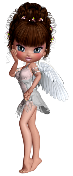 This png image - Cute 3D Little Angel Clipart, is available for free download