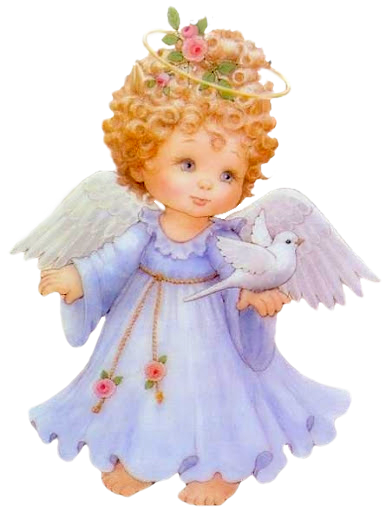 This png image - Cute Angel with Dove Free PNG Clipart Picture, is available for free download