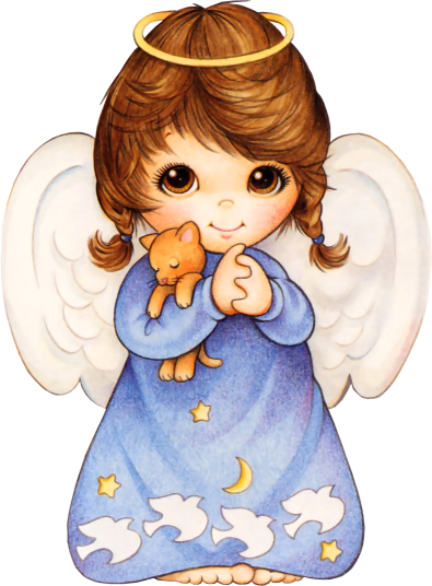 This png image - Cute Angel with Kitten PNG Picture, is available for free download