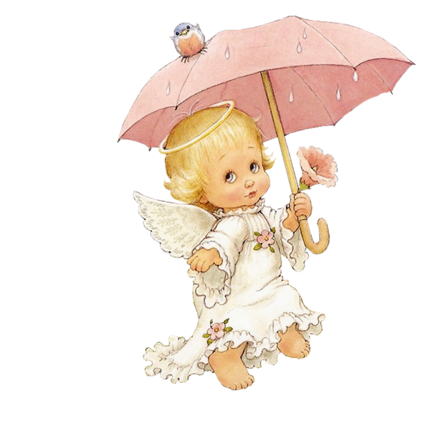 This png image - Cute Angel with Parasol Free Clipart, is available for free download