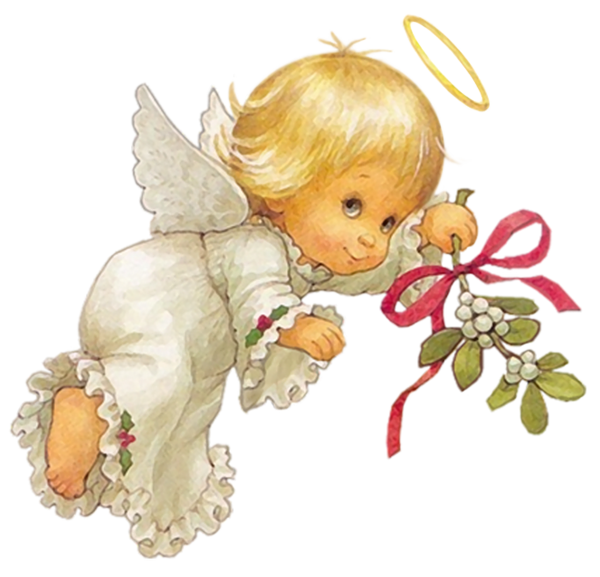 This png image - Cute Christmas Angel Free PNG Clipart Picture, is available for free download