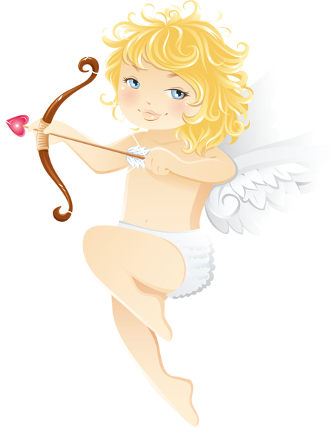 This png image - Cute Cupid Angel Free PNG Clipart, is available for free download