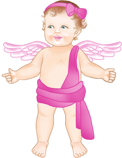 This png image - Pink Baby Angel Clipart, is available for free download