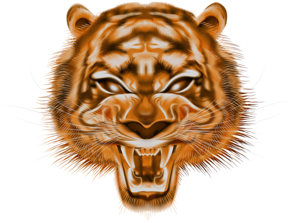 This png image - Decorative Tiger Head PNG Clip Art Image, is available for free download