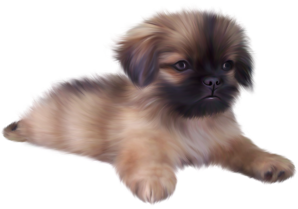 This png image - Painted Cute Puppy PNG Clipart, is available for free download