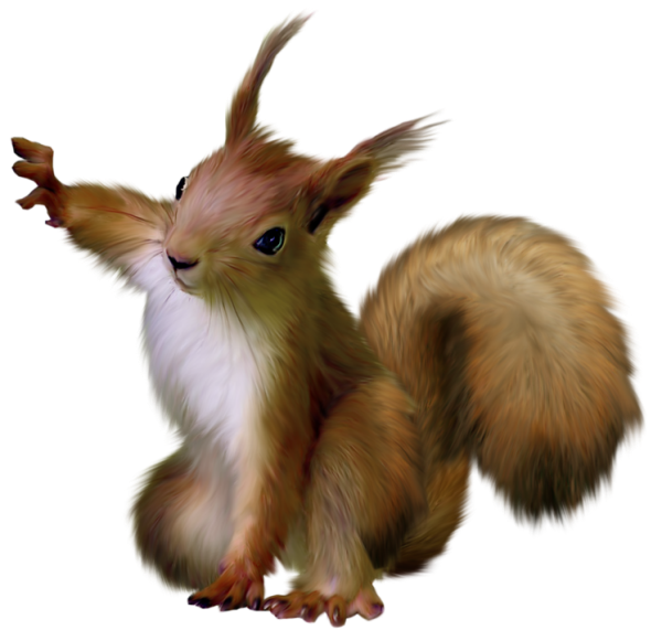 This png image - Painted Squirrel Clipart, is available for free download