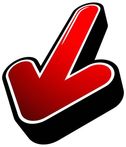 3D Arrow Red Transparent PNG Clip Art Image | Gallery ...