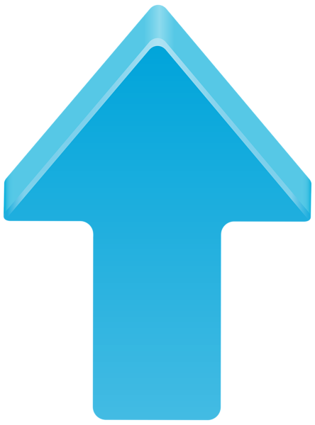 This png image - Blue Arrow Up Transparent Clip Art Image, is available for free download