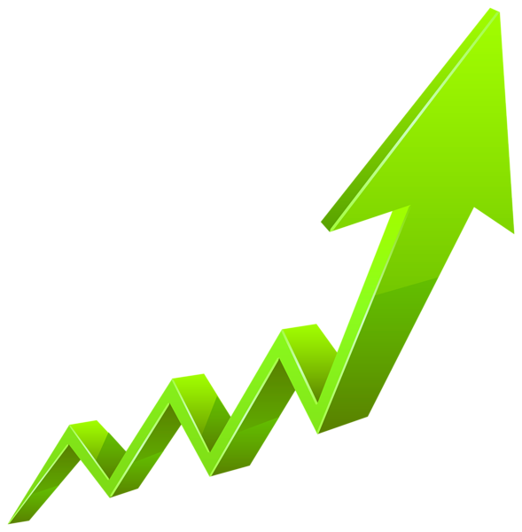 Increase Arrow Green Transparent PNG Clip Art Image | Gallery ...