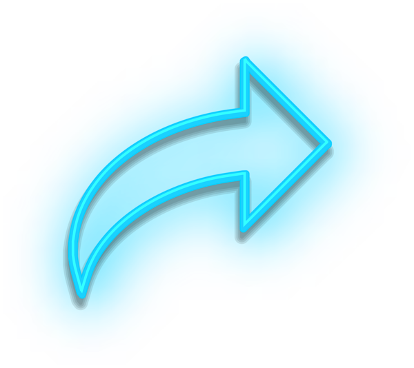 This png image - Neon Arrow Sign Blue PNG Clipart, is available for free download
