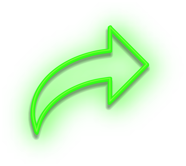 This png image - Neon Arrow Sign Green PNG Clipart, is available for free download