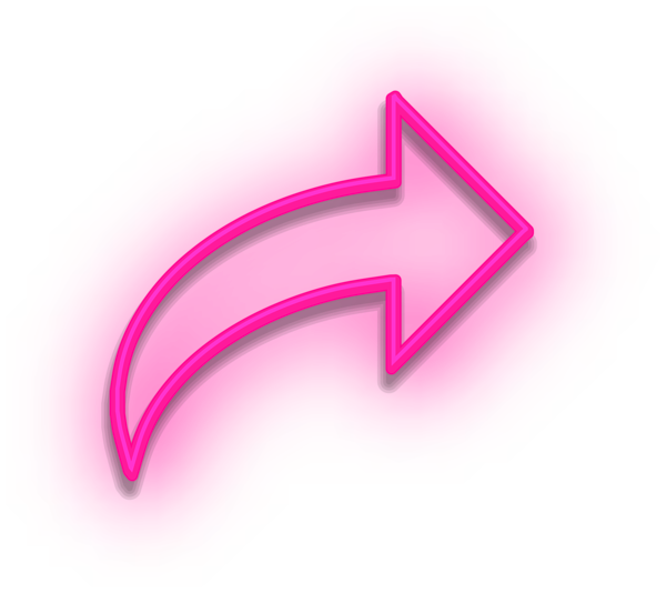 This png image - Neon Arrow Sign Pink PNG Clipart, is available for free download