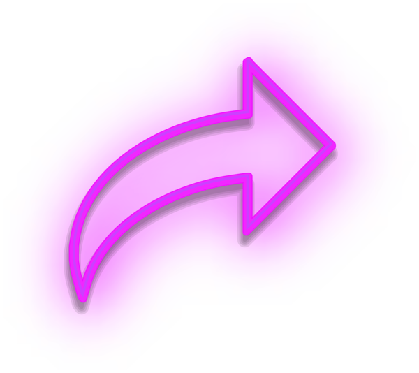 This png image - Neon Arrow Sign Purple PNG Clipart, is available for free download