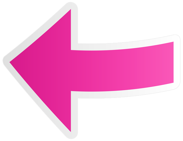 This png image - Pink Arrow Left Transparent PNG Clip Art Image, is available for free download