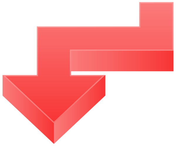 This png image - Red Arrow Down PNG Transparent Clip Art Image, is available for free download