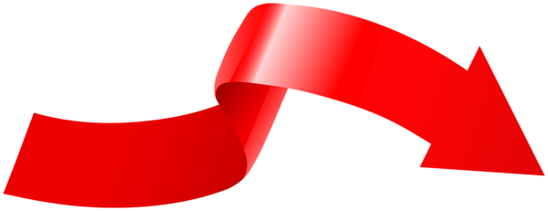 This png image - Red Curve Arrow PNG Clipart, is available for free download