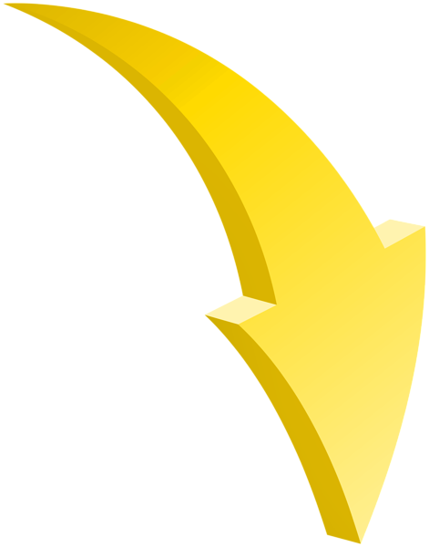 This png image - Yellow Arrow PNG Clipart, is available for free download